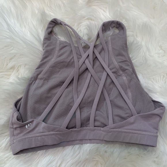 lululemon athletica Other - Lululemon gray-purple color high neck energy bra